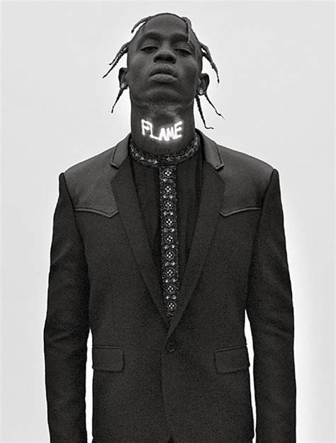 travis scott l'uomo vogue ysl|'L’Uomo Vogue' N. 002 Featuring Travis Scott .